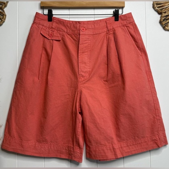 Free People pleated trouser shorts wide-leg 
NWOT bermudas cotton linen boho - Picture 4 of 13